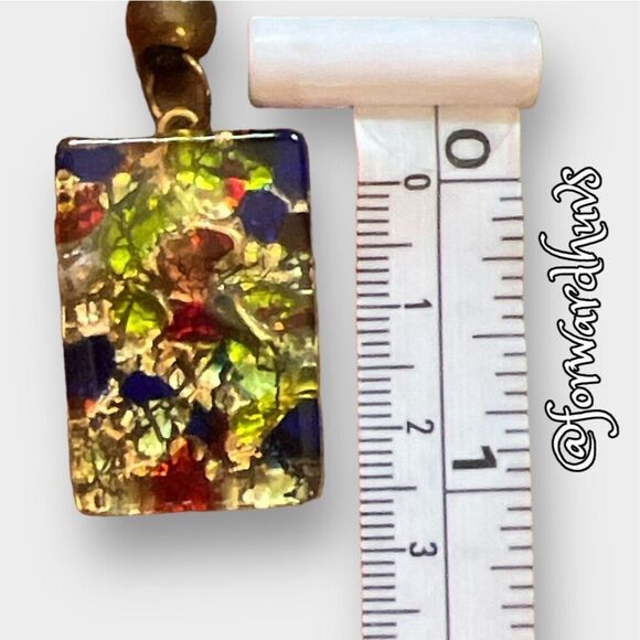 Authentic Murano Glass Signed Hand Crafted Pendant on Black Cord - Picture 5 of 9